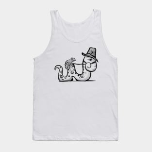 Worm and frog Tank Top